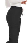 MediChic Women's Black 6-Pocket Stretch Scrub Pants