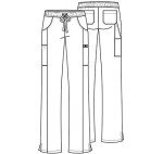 Dickies Women's EDS Essentials Drawstring Cargo Scrub Pants
