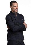 Cherokee Men's Black Warm-Up Scrub Jacket, L