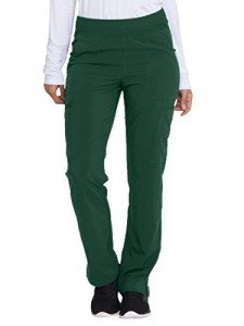 Women's Yoga-Inspired Scrubs, Pull-On Pant, Hunter Green