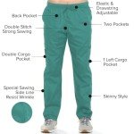 Dagacci Women's Teal Green Scrub Set, XXL