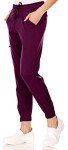 MediChic Women’s Wine Scrub Joggers with Pockets