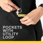 WonderWink Women's Sporty V-Neck Scrub Top - Black