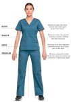 Women's Yoga-Inspired Scrubs, Pull-On Pant, Hunter Green