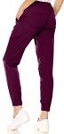 MediChic Women’s Wine Scrub Joggers with Pockets