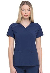 Dickies EDS Women’s Plus Size Mock Wrap Scrubs