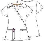 Dickies EDS Women’s Plus Size Mock Wrap Scrubs