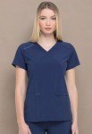 Dickies EDS Women’s Plus Size Mock Wrap Scrubs
