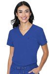 Med Couture V-Neck Top, Moisture Wicking, Royal