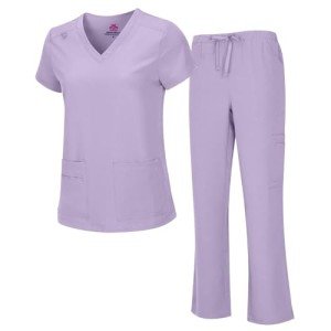 Cool Stretch V-Neck Top & Cargo Pants Set