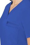 Med Couture V-Neck Top, Moisture Wicking, Royal