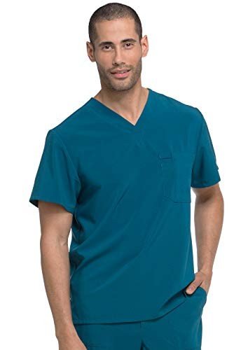 Men's Dickies V-Neck Scrub Top - 360° Stretch