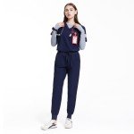 Women's Stretch Scrubs Set with 8 Pockets