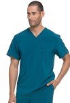 Men's Dickies V-Neck Scrub Top - 360° Stretch