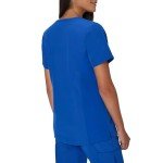 Hanes Women's Moisture-Wicking Royal Blue Scrub Top