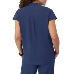 Hanes Women's Moisture-Wicking Mandarin Collar Scrub Top