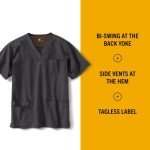 Carhartt Men's Multi-Pocket Scrub Top - Dark Pewter