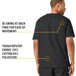 Carhartt Men's Multi-Pocket Scrub Top - Dark Pewter