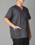 Carhartt Men's Multi-Pocket Scrub Top - Dark Pewter