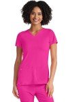 HeartSoul Women's V-Neck Medical Scrub Top - Flamingo