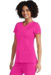 HeartSoul Women's V-Neck Medical Scrub Top - Flamingo