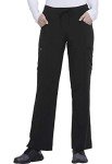 Dickies Women's Cargo Scrub Pants, Black, XL Petite