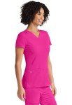 HeartSoul Women's V-Neck Medical Scrub Top - Flamingo