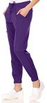 MediChic Women's Moisture-Wicking Scrub Joggers, Grape