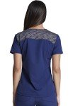 Dickies Women’s Athletic V-Neck Scrub Top – Navy/Black