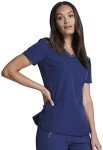 Dickies Women’s Athletic V-Neck Scrub Top – Navy/Black