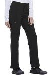Dickies Women's Cargo Scrub Pants, Black, XL Petite