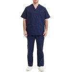 MISEMIYA Unisex Scrub Set: Top and Pants