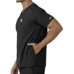 Carhartt Force® Modern Fit V-Neck Scrub Top - Black