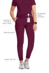 Infinity Women's Jogger Scrub Pants with 5 Pockets