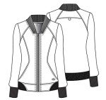 Dynamix Women's Athletic Zip Front Scrub Jacket