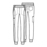 Infinity Women's Jogger Scrub Pants with 5 Pockets