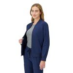 Women’s Hanes Zip-Up Scrub Jacket in Navy