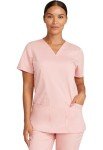 Cherokee Women's V-Neck Scrub Top with Pockets