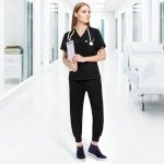 UnionMed Women's Stretch V-Neck Scrub Set