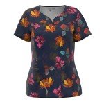 Moisture-Wicking V-Neck Nursing Scrubs Top