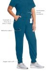 Infinity Women's Jogger Scrub Pants with 5 Pockets