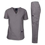 Men’s Pewter Gray Medical Scrub Set
