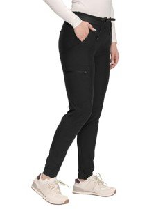 CozyFit Women's Stretch Jogger Scrub Pants - Black