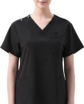 Leaddol Women's V Neck Medical Scrubs Set