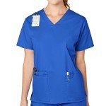 WonderWORK Women's Royal V-Neck Scrub Top