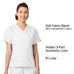 WonderWink Women's Bravo V-Neck Medical Scrub Top