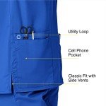 WonderWORK Women's Royal V-Neck Scrub Top