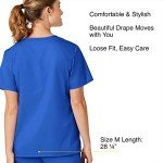 WonderWORK Women's Royal V-Neck Scrub Top