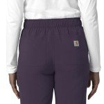 Carhartt Women's Modern Fit Black Plum Scrub Pant