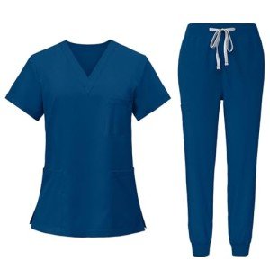RAYGARD Unisex Medical Scrubs Set - Dark Blue